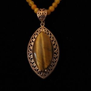Golden Tiger's Eye Pendant/Quartzite